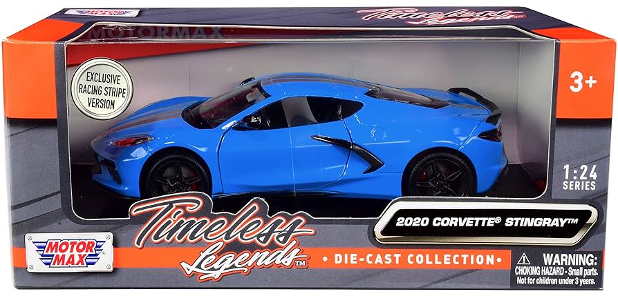 コルベット1/8プラモデル コルベット スティングレイ C8 クーペ (プラモデル) - ホビー